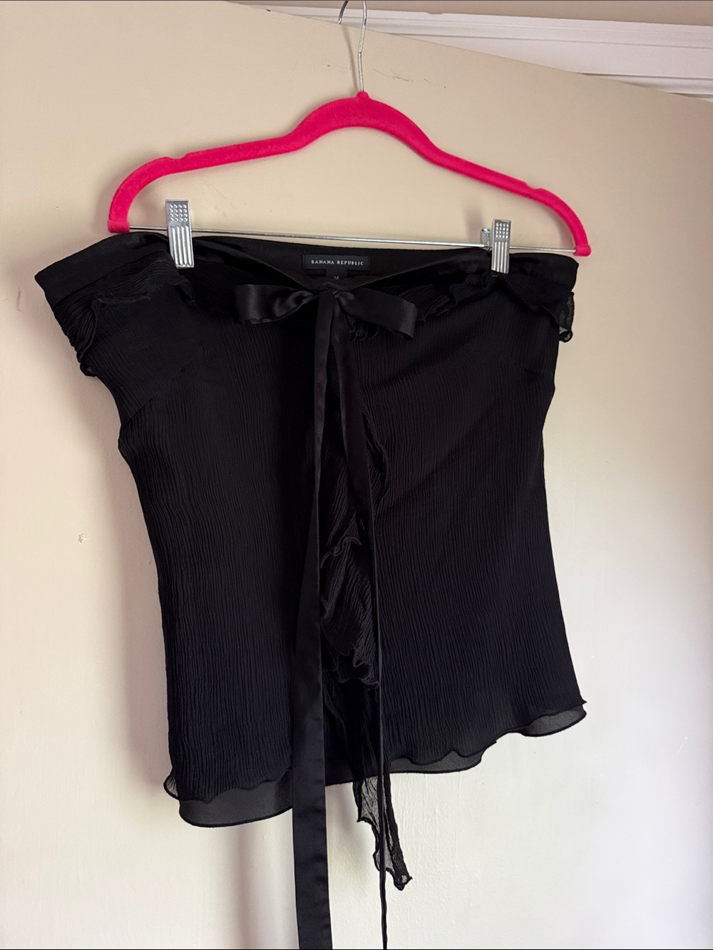 Banana Republic Black strapless Tie-Front Camisole